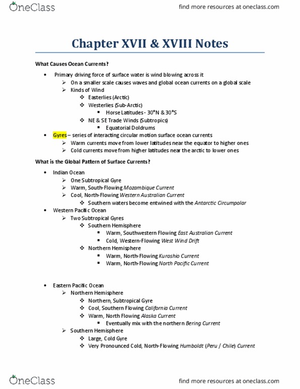 ESC 1000 Chapter 17 & 18: Chapter XVII & XVIII Notes thumbnail