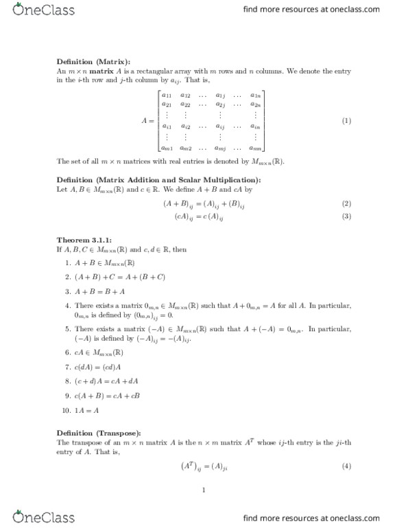 MATH136 Chapter Notes - Chapter 69-102: Rotation Matrix, Identity Function, Row And Column Spaces thumbnail