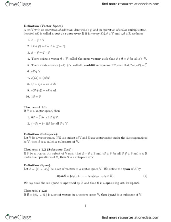 MATH136 Chapter Notes - Chapter 106-129: Coordinate Vector, Linear Independence, Additive Inverse thumbnail