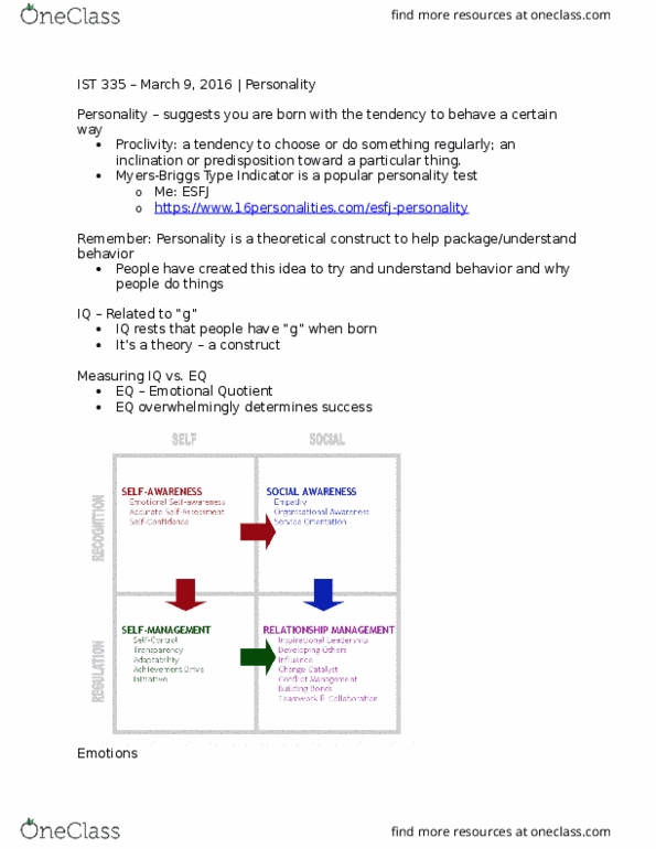 IST 335 Lecture Notes - Lecture 7: Cerebral Cortex, Amygdala, Road Rage thumbnail