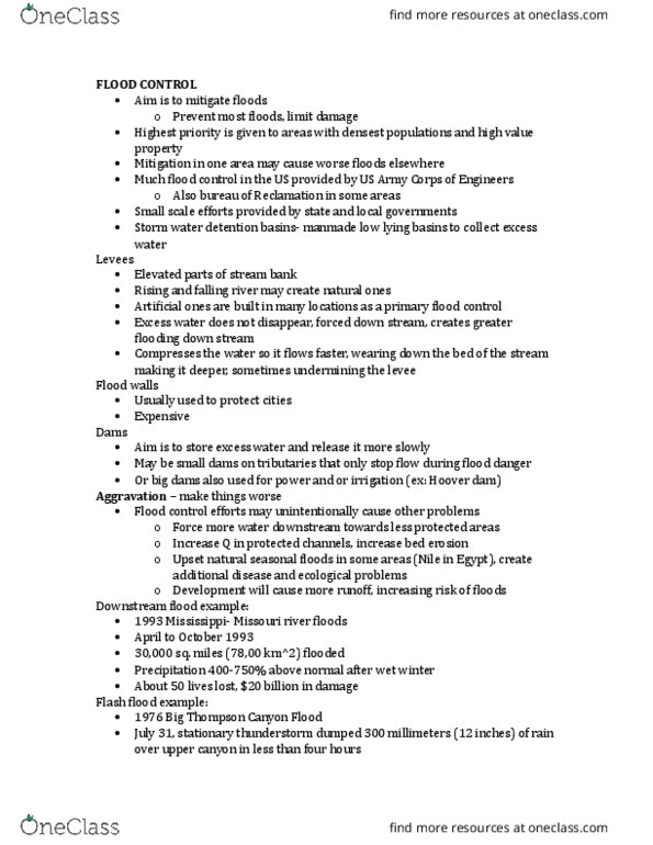 GEOL105 Lecture 7: FLOOD CONTROL thumbnail