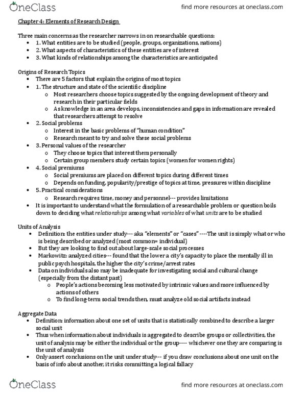 Sociology 3307F/G Chapter Notes - Chapter 4: Scientific Law, Null Hypothesis, Statistical Significance thumbnail