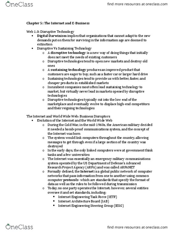 ADM 2372 Chapter Notes - Chapter 5: Internet Engineering Task Force, Internet Engineering Steering Group, Internet Architecture Board thumbnail