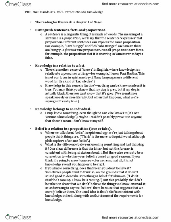 PHIL 240 Lecture Notes - Lecture 2: Baingan Bharta thumbnail