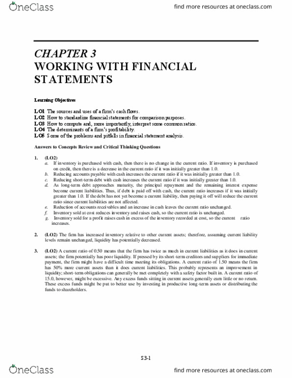 FIN 300 Chapter Notes - Chapter 3: Valuation Using Multiples, Liquid Oxygen, Kilowatt Hour thumbnail