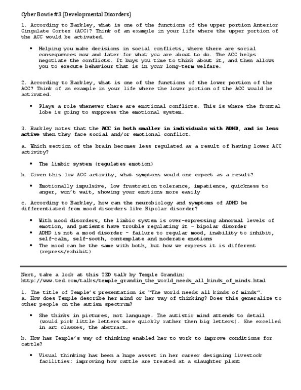 PSYC 235 Lecture Notes - Anterior Cingulate Cortex, Bipolar Disorder, Mood Disorder thumbnail