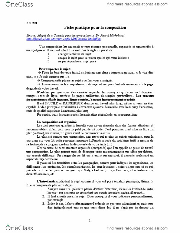 FSL121Y1 Lecture Notes - Lecture 5: Voseo, Petit Robert, Le Monde thumbnail