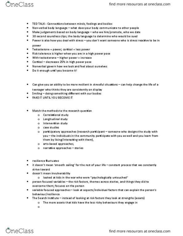 FRHD 4400 Lecture Notes - Lecture 3: Risk Aversion, Longitudinal Study, Cortisol thumbnail