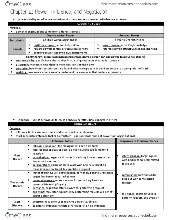 ORGS 1000 Chapter Notes - Chapter 9+11: Femininity, Negative Affectivity, Individualism thumbnail