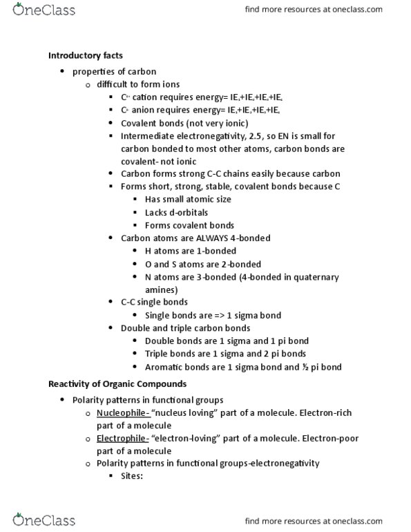 CHEM104 Lecture Notes - Lecture 10: Benzene, Ketone, Nitrite thumbnail