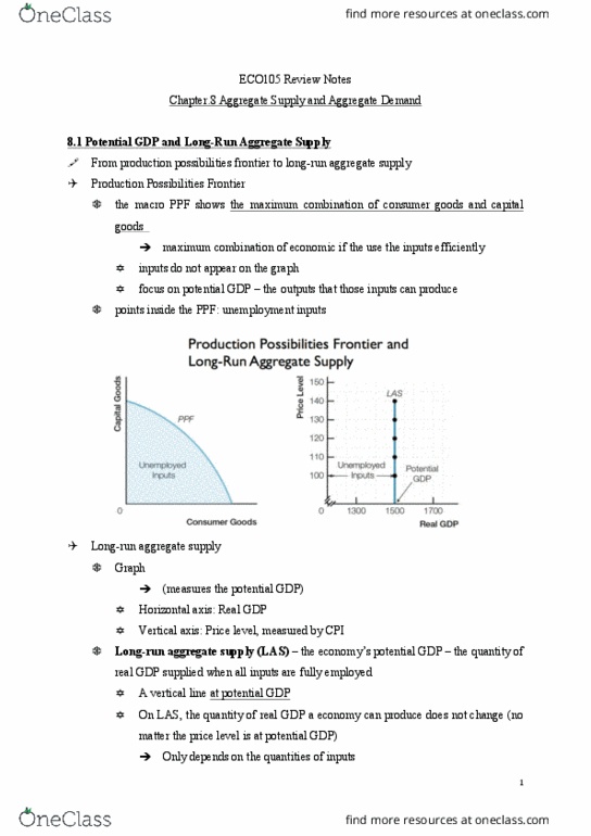 ECO105Y1 Chapter Notes - Chapter 8: Demand Curve, Technological Change, Macroeconomics thumbnail