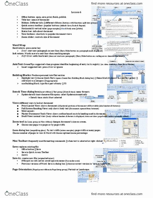 COMP 228 Lecture Notes - Lecture 6: Dialog Box, Page Orientation, Newline thumbnail