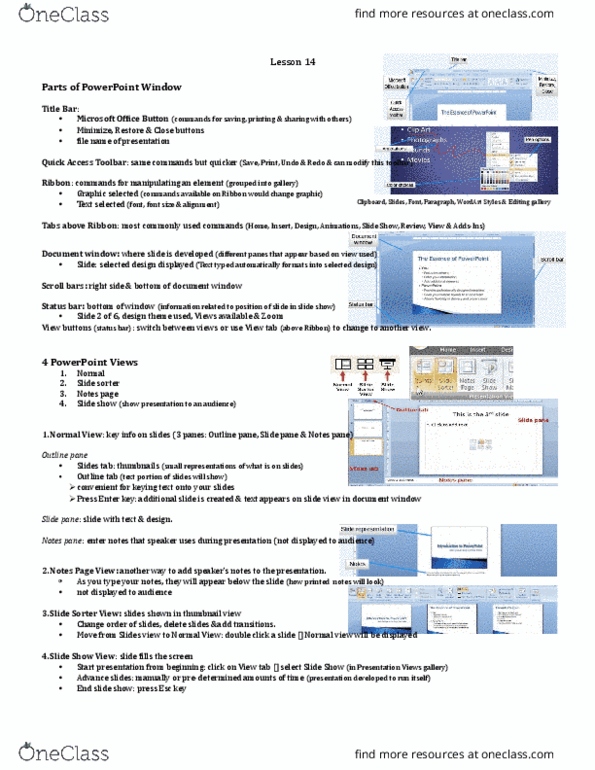 COMP 228 Lecture Notes - Lecture 14: Esc Key, Storyboard, Office Online thumbnail