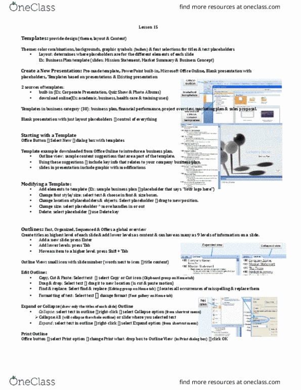 COMP 228 Lecture Notes - Lecture 15: Rich Text Format, Dialog Box, Office Online thumbnail