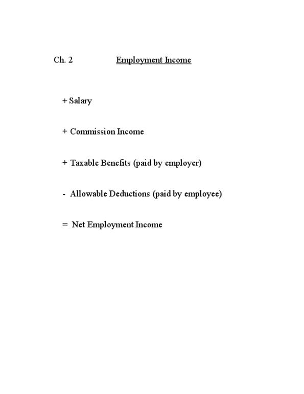 ADMS 3520 Chapter Notes - Chapter 2: Capital Cost Allowance thumbnail