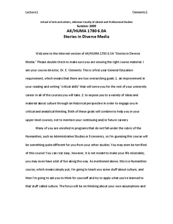 HUMA 1780 Lecture : 1lecture1780bintro09SU.pdf thumbnail