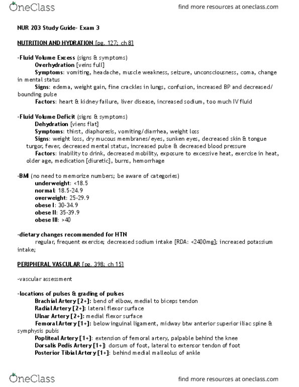 NUR 203 Lecture Notes - Lecture 10: Anterior Superior Iliac Spine, Trismus, Upper Gastrointestinal Bleeding thumbnail