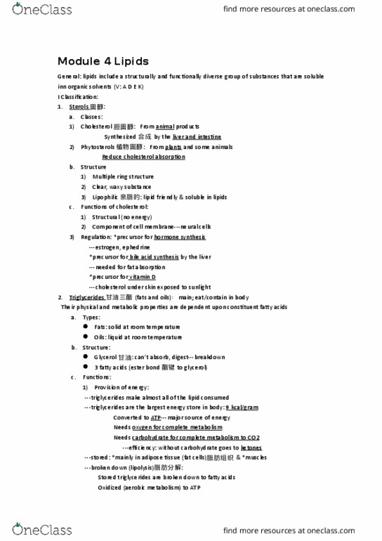 NTR 108 Lecture Notes - Lecture 3: Essential Fatty Acid, Canola, Hypercholesterolemia thumbnail