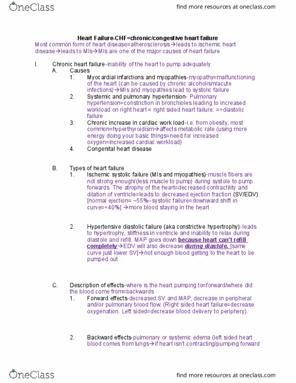 NURS 245 Lecture Notes - Lecture 22: Pulmonary Hypertension, Congenital Heart Defect, Muscle Hypertrophy thumbnail