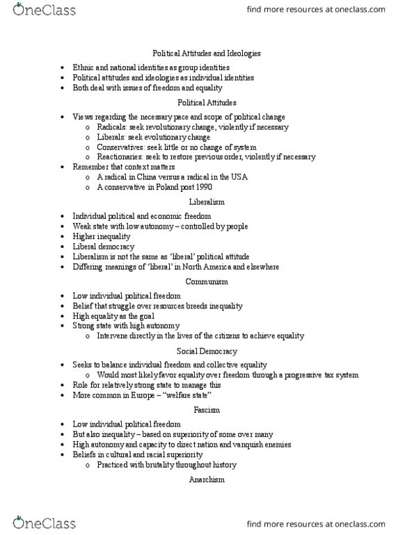 CPO 2001 Lecture Notes - Lecture 4: Liberal Democracy, Progressive Tax, Theocracy thumbnail