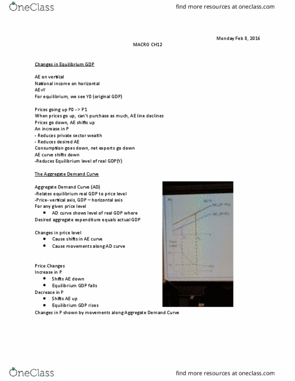 ECON 1P92 Lecture Notes - Lecture 12: Aggregate Supply, Aggregate Demand, Demand Shock thumbnail