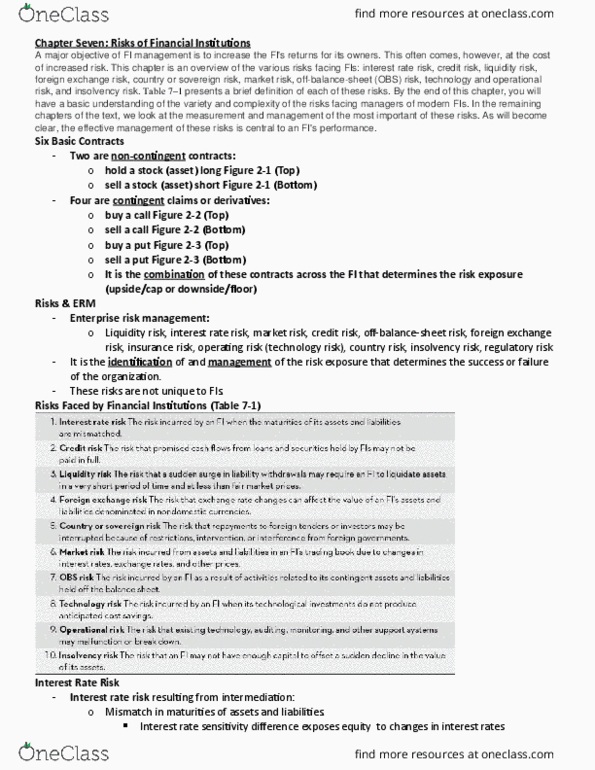 FIN 701 Lecture Notes - Lecture 11: Interest Rate Risk, Foreign Exchange Risk, Reinvestment Risk thumbnail