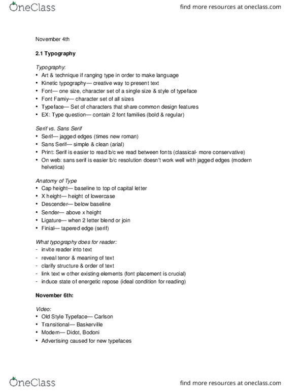 MMEDIA 1A03 Lecture Notes - Lecture 11: Grater, Positive Form, Finial thumbnail