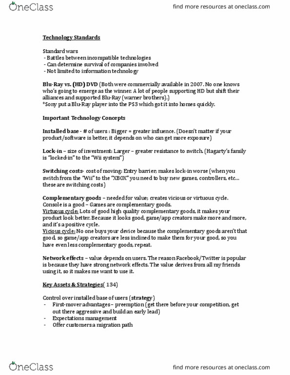 BU111 Lecture Notes - Lecture 11: Complementary Good, Customer Switching, Switching Barriers thumbnail