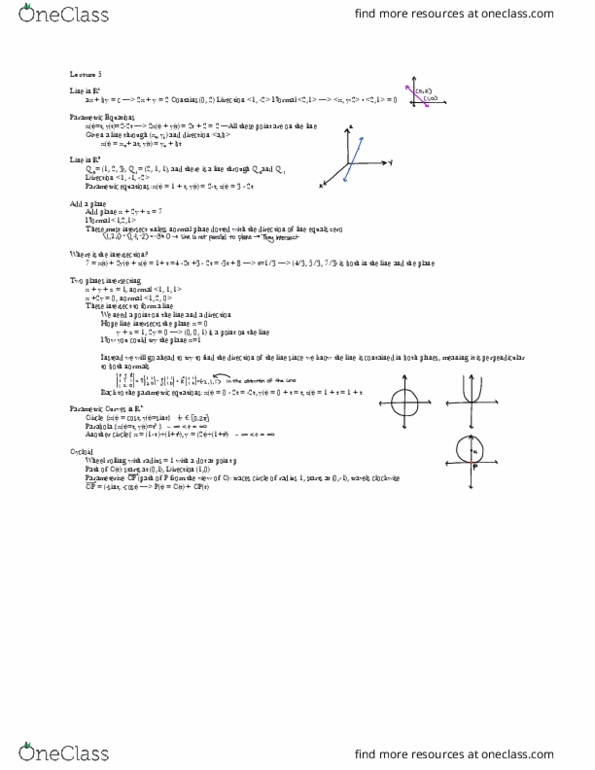 18.02 Lecture Notes - Lecture 1: Cycloid thumbnail