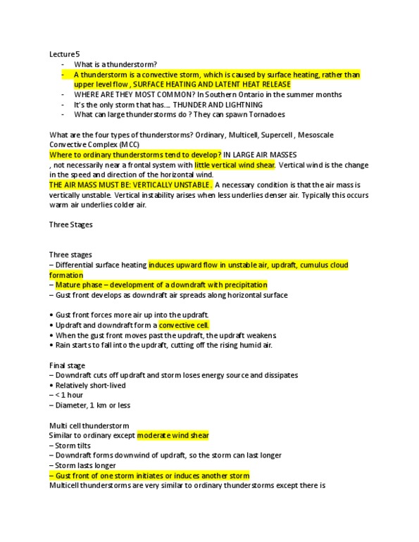 EESA09H3 Lecture Notes - Lecture 5: Mesoscale Convective Complex, Outflow Boundary, Wind Shear thumbnail