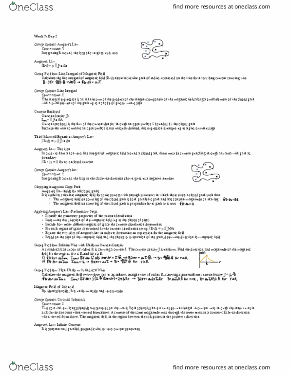 8.02 Lecture Notes - Lecture 1: Current Density, Negative Number thumbnail