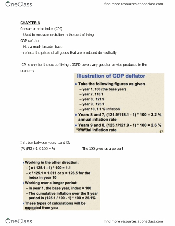 ECO 1102 Lecture Notes - Lecture 7: Gdp Deflator, Nominal Interest Rate, Core Inflation thumbnail