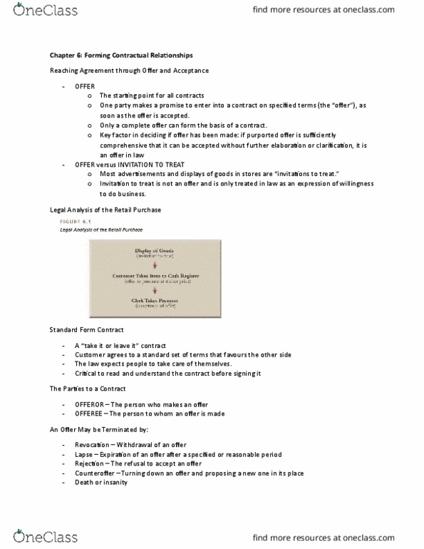 COMM231 Chapter Notes - Chapter 6: Upper Clements, Reasonable Time, E-Commerce thumbnail