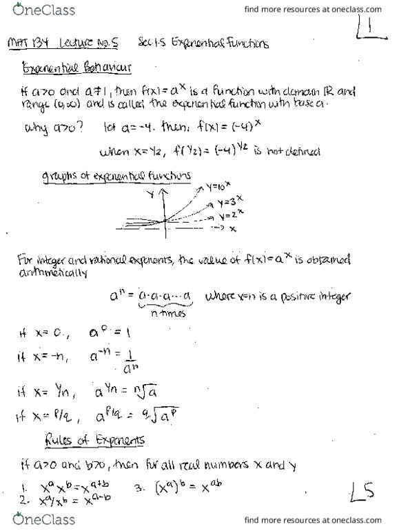 MAT134Y5 Lecture Notes - Lecture 5: Azo Compound thumbnail
