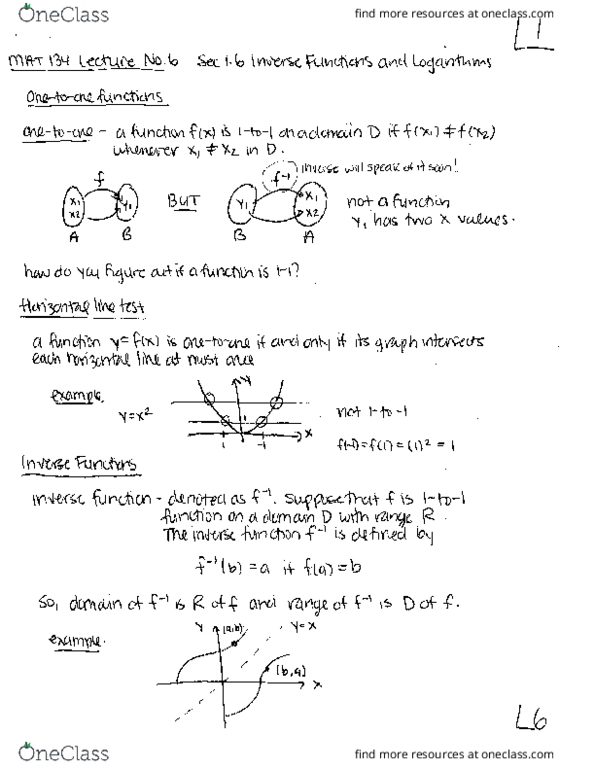 MAT134Y5 Lecture Notes - Lecture 6: Ibuprofen, Inverse Trigonometric Functions, Minute And Second Of Arc thumbnail