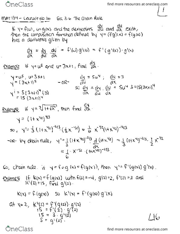 MAT134Y5 Lecture 16: MAT134 LEC101 - Lecture No.16 thumbnail