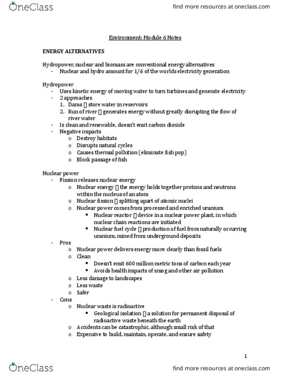 ENV100Y5 Lecture Notes - Lecture 6: Precautionary Principle, Bioaccumulation, Scrubbers thumbnail