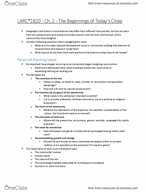 LARC 2820 Lecture Notes - Lecture 2: Indus River, Feng Shui, Pnyx thumbnail