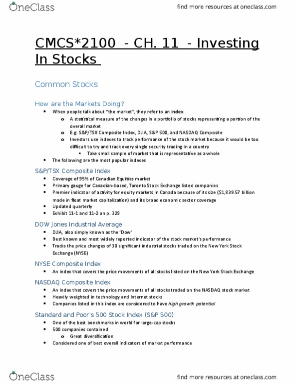 MCS 2100 Lecture Notes - Lecture 11: Market Manipulation, Leveraged Buyout, Stock Certificate thumbnail