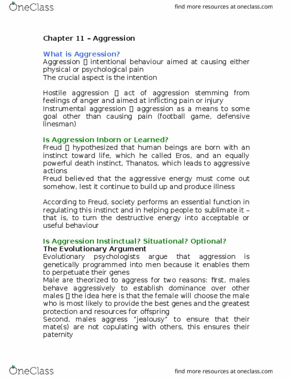 Psychology 2720A/B Chapter Notes - Chapter 11: Innocent Victims, Pornographic Film, Electrodermal Activity thumbnail