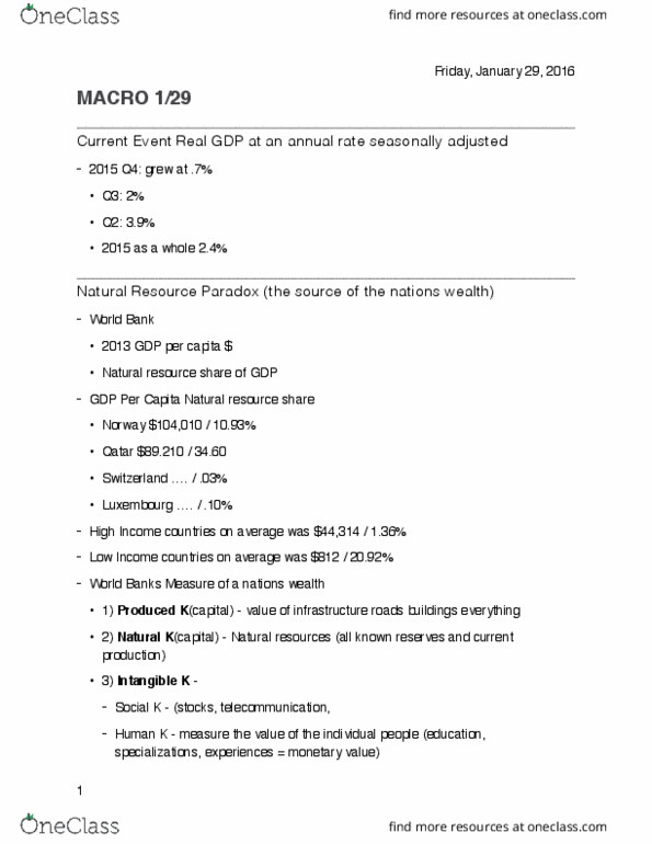 ECON 2020 Lecture Notes - Lecture 5: Rent-Seeking, Natural Resource thumbnail