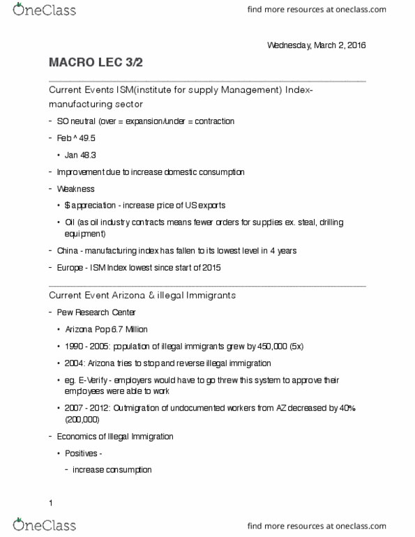 ECON 2020 Lecture Notes - Lecture 14: Pew Research Center thumbnail