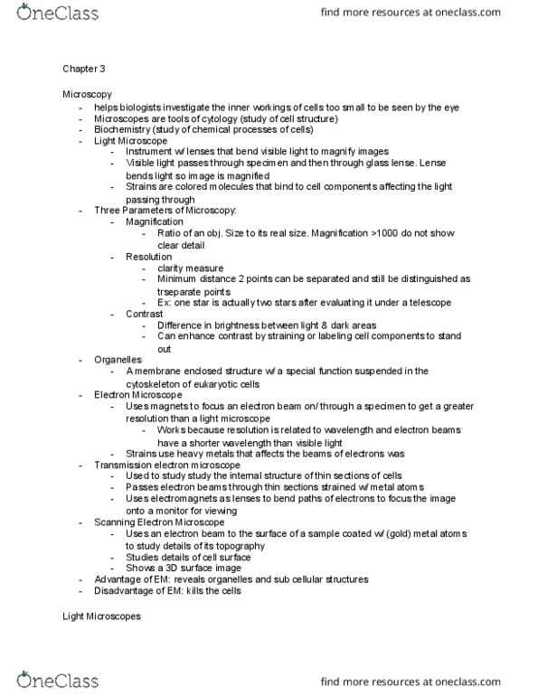 BIO 122 Lecture Notes - Lecture 3: Chlorophyll, Collagen, Chromoplast thumbnail