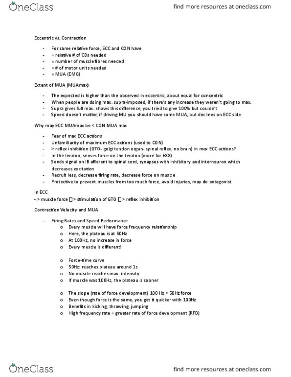 KINESIOL 2C03 Lecture Notes - Lecture 3: Talin Protein, Toshiyori, Sarcomere thumbnail