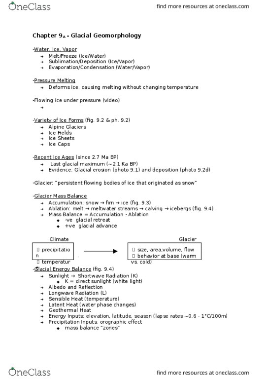 GEOB 103 Chapter Notes - Chapter 9: Coastal Erosion, Periglaciation, Solifluction thumbnail