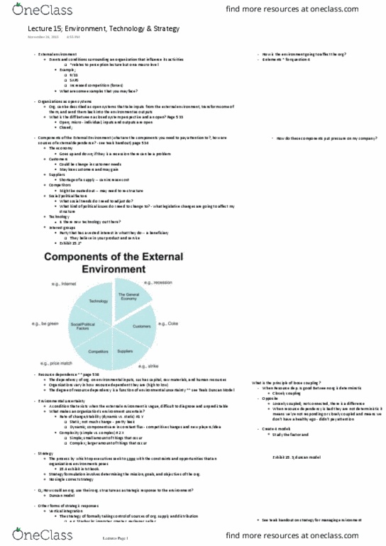 COMMERCE 1B03 Lecture Notes - Lecture 15: Tim Hortons, Loose Coupling, Wedding Cake thumbnail