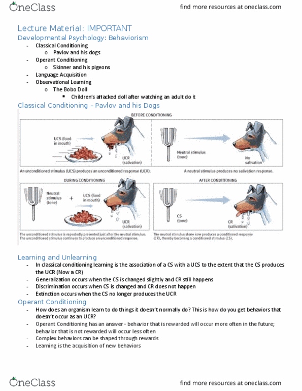 PSYCH101 Lecture Notes - Lecture 4: Thalidomide, Personal Development, Introjection thumbnail