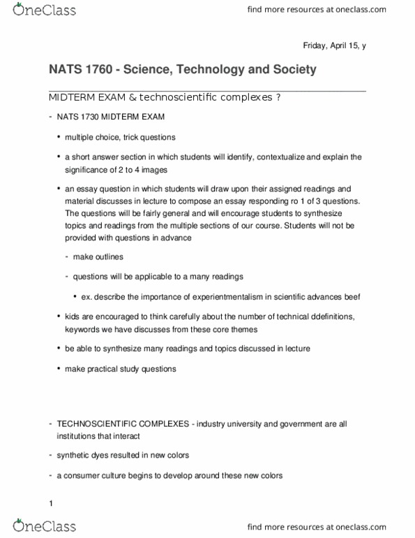 NATS 1760 Lecture Notes - Lecture 4: Big Data thumbnail