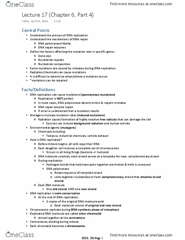 BIOL 206 Lecture Notes - Lecture 17: Lipoprotein, Low-Density Lipoprotein, Hypercholesterolemia thumbnail