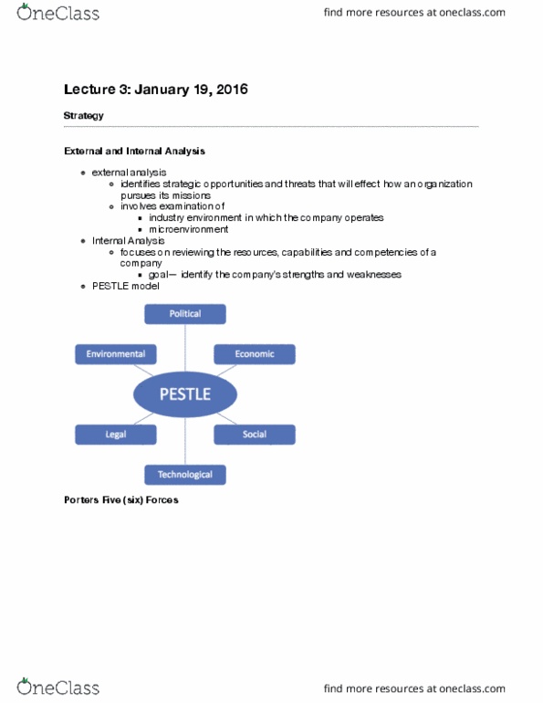 MGMT 2150 Lecture Notes - Lecture 3: Switching Barriers, Tej, Pest Analysis thumbnail